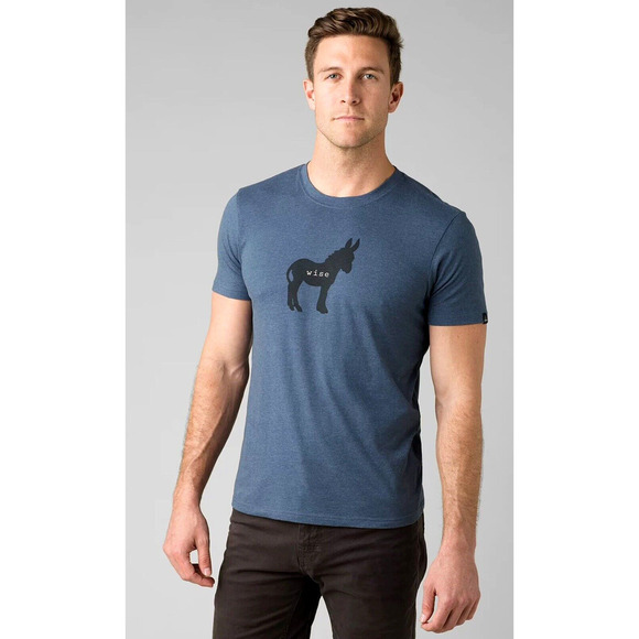 Prana Other - Prana Wise Ass Journeyman T Shirt Mens Large Graphic Tee Organic Cotton Blue